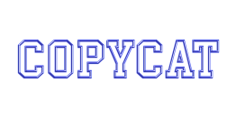 copycat logo black white
